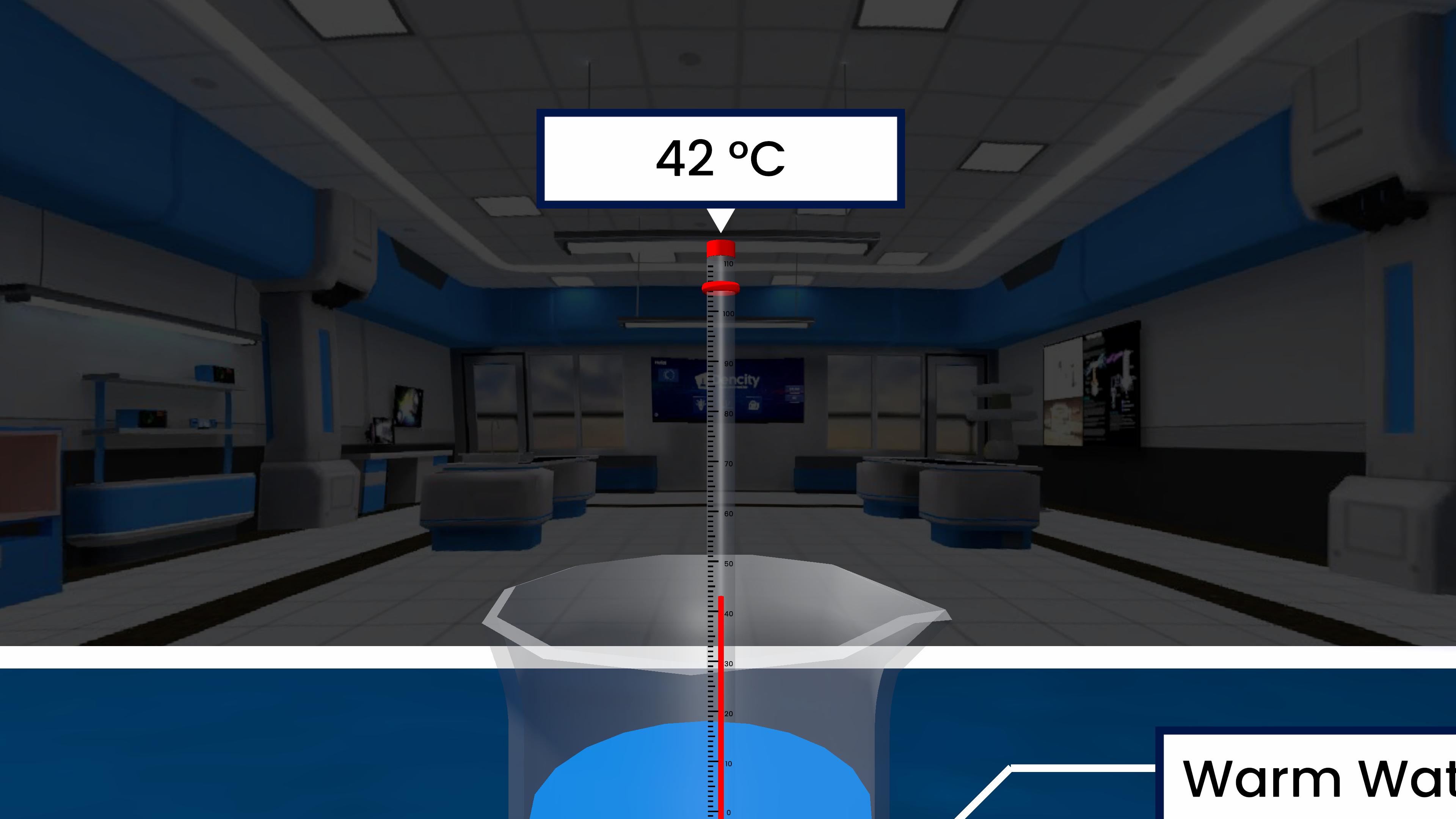 Measuring the Temperature of Warm Water Using a Laboratory Thermometer